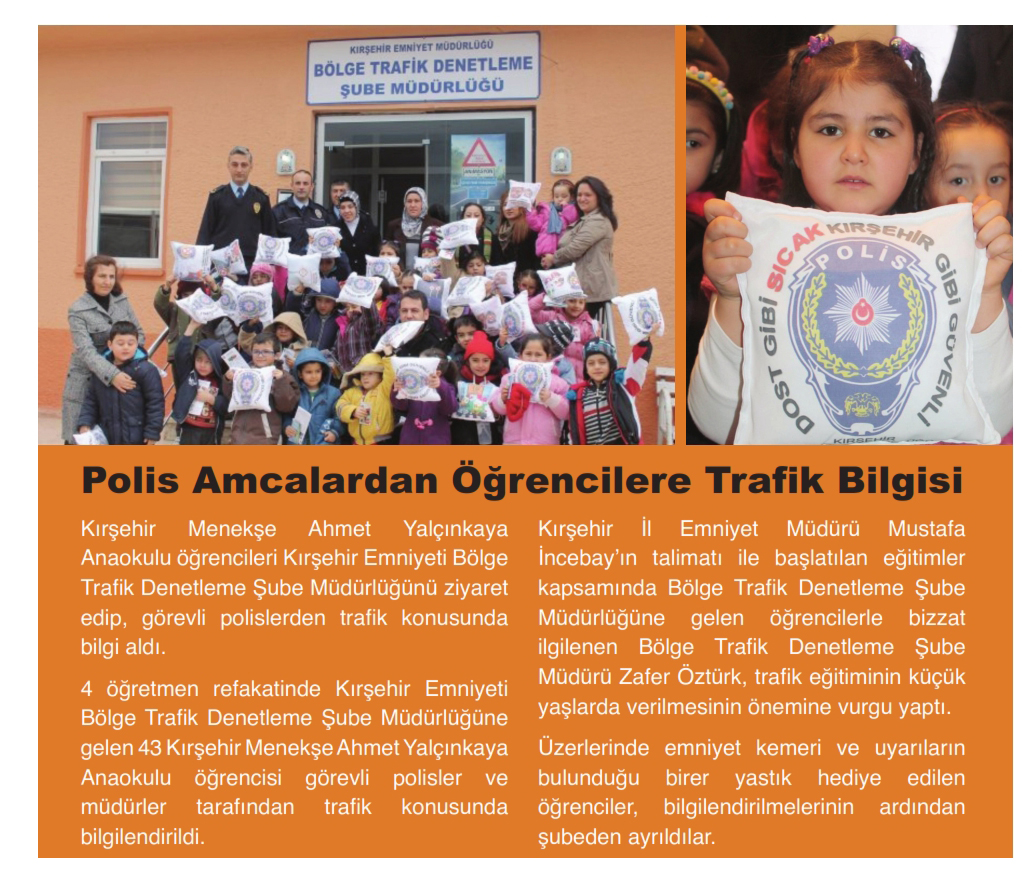 Polis Amcalardan Öğrencilere Trafik Bilgisi