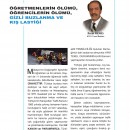 Öğretmenlerin Ölümü, Öğrencilerin Ölümü, Gizli Buzlanma ve Kış Lastiği