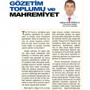 Gözetim Toplumu ve Mahremiyet